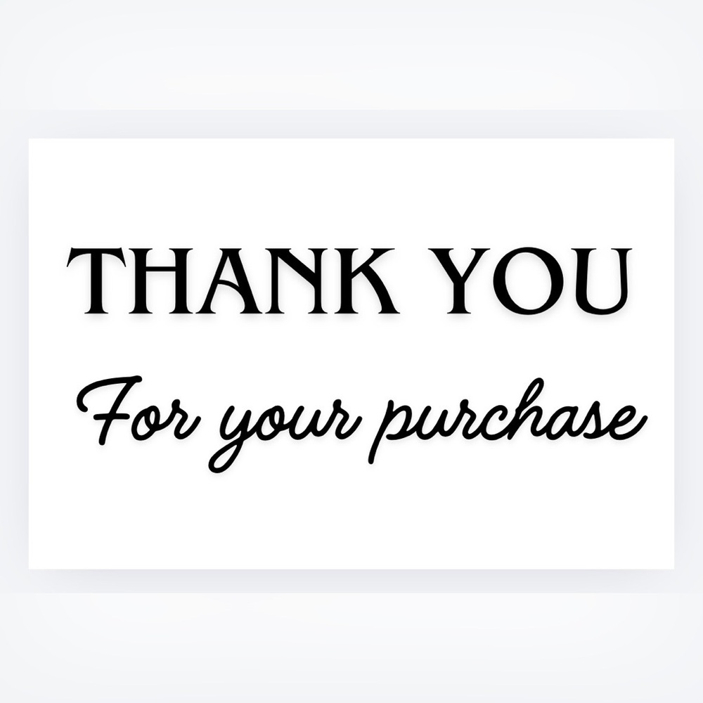 Custom Made 50count “Thank You” Stickers